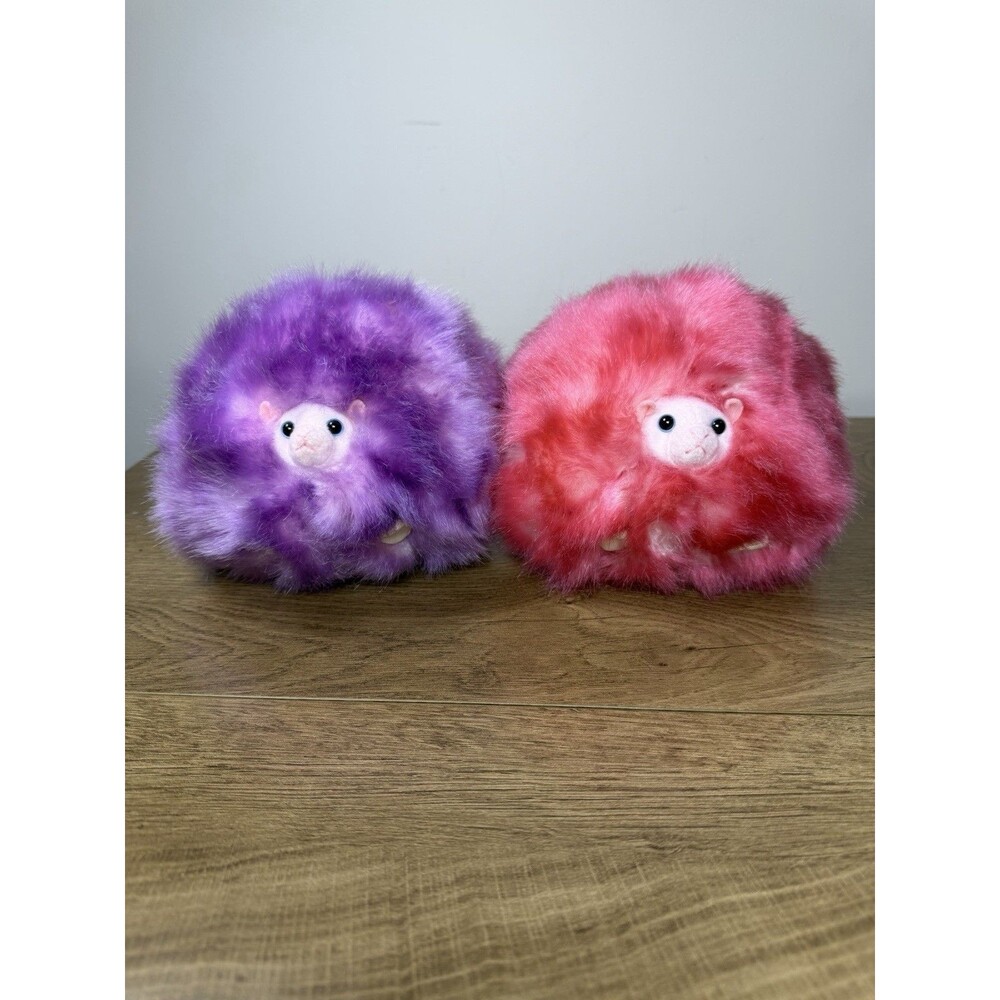 Wizarding World Of Harry Potter Pygmy Puff Plush Toy 1 Pink 1 Purple Lot Of 2